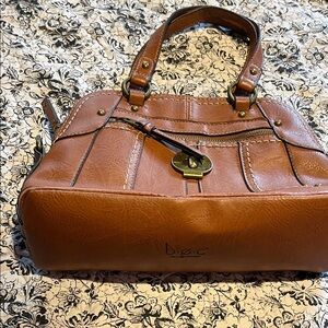b.o.c. Cognac Brown Satchel with Brass Accent Hardware. Reposhing this bag